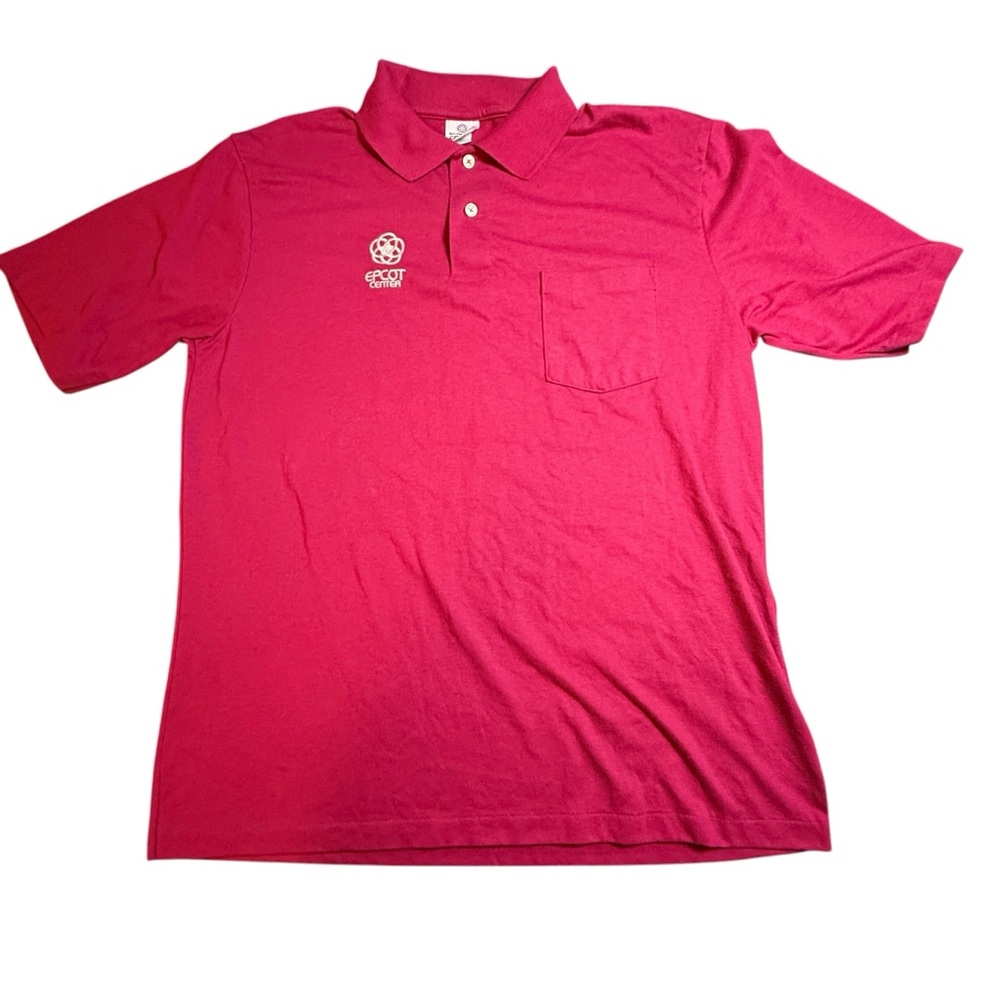 1982 Walt Disney World EPCOT Center XL Polo Shirt USA Rare Opening Year Logo